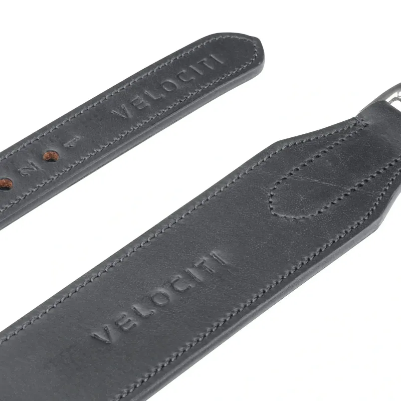 Velociti RAPIDA Wide Stirrup Leathers - Black-9