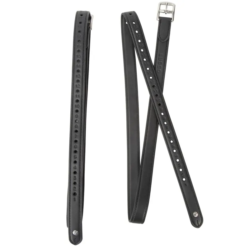 Velociti Lusso Non Stretch Stirrup Leathers - Black