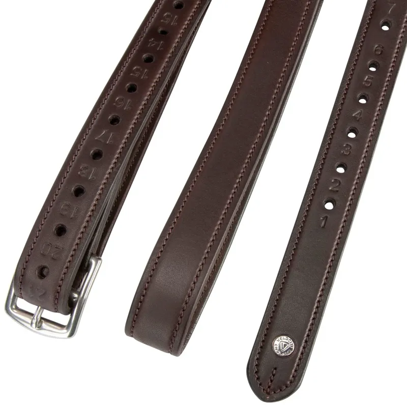 Velociti Lusso Non Stretch Stirrup Leathers - Havana-1