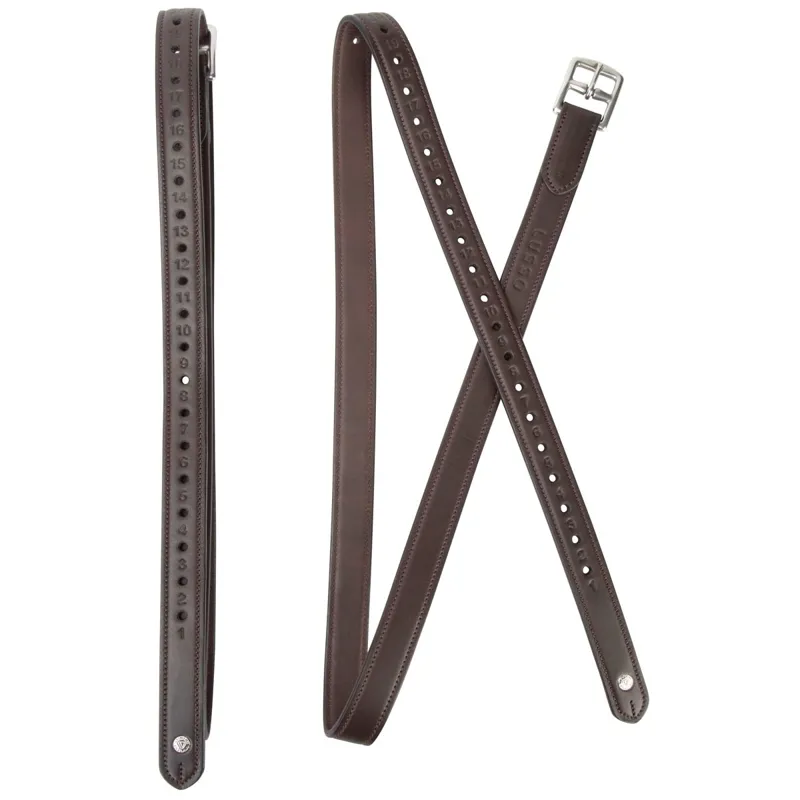 Velociti Lusso Non Stretch Stirrup Leathers - Havana