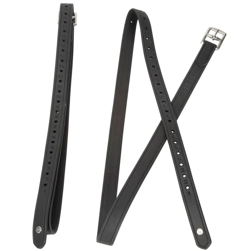 Velociti Lusso Wrapped Stirrup Leathers - Black