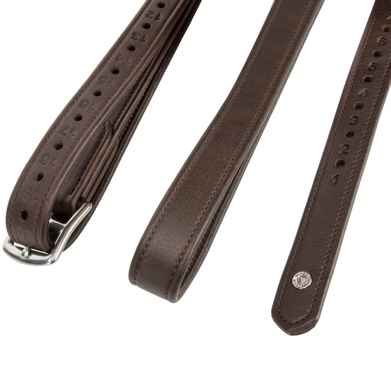 Velociti Lusso Wrapped Stirrup Leathers - Havana-5