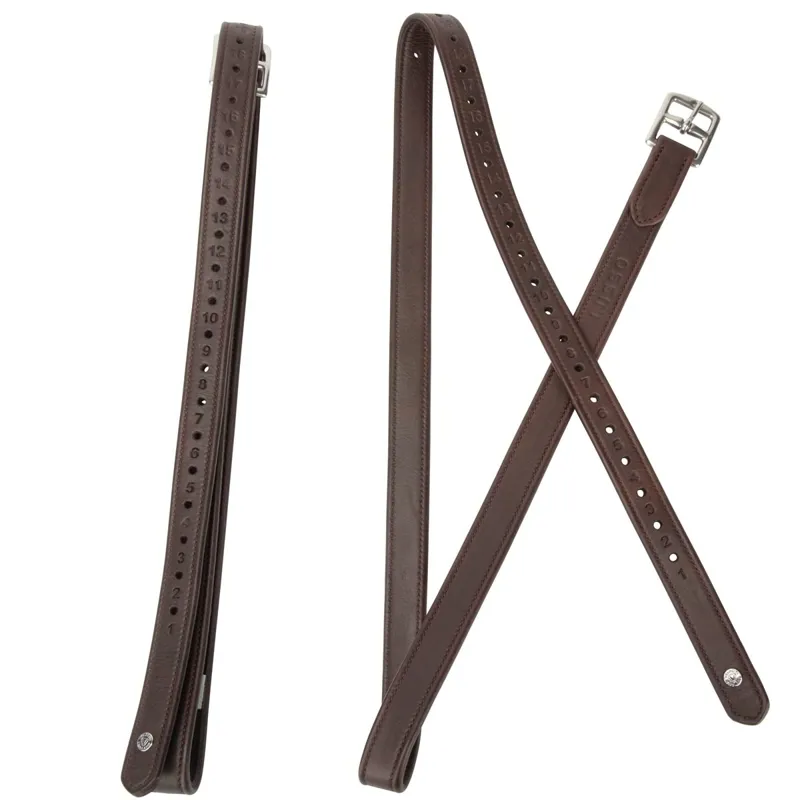 Velociti Lusso Wrapped Stirrup Leathers - Havana