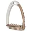 Tech Venice Evo Safety Stirrups - Silver/Brown