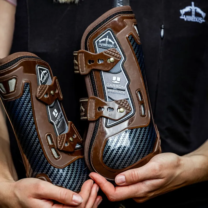 Veredus Carbon Gel Absolute Front Tendon Boots - Brown-4