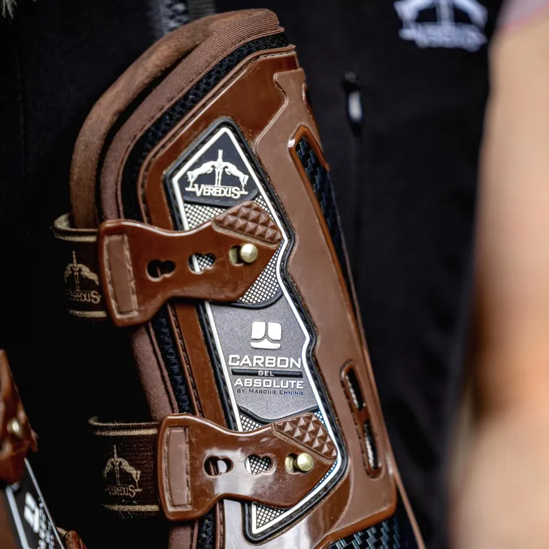 Veredus Carbon Gel Absolute Front Tendon Boots - Brown-3