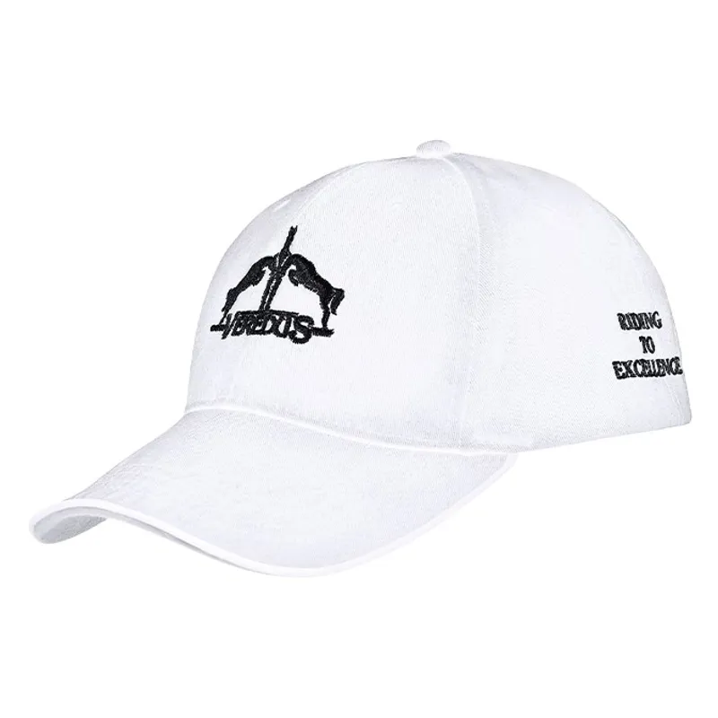 Veredus Logo Unisex Cotton Baseball Cap - White/Black