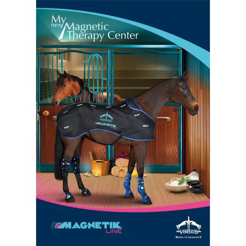 Veredus Magnetik Hoof Boot Magnetic Therapy - Black/Blue-4