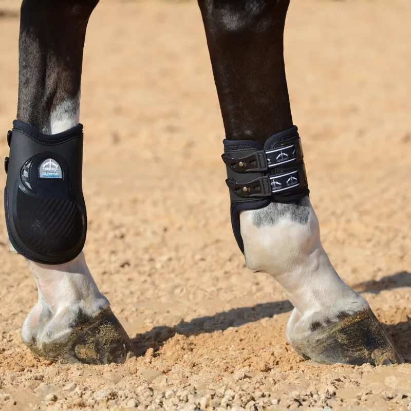 Veredus Olympus Vento Rear Fetlock Boots - Black-2