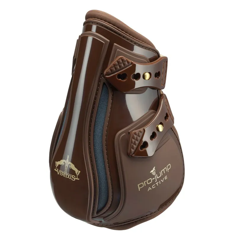 Veredus Pro Jump Active Elastic Hind Fetlock Boots - Brown