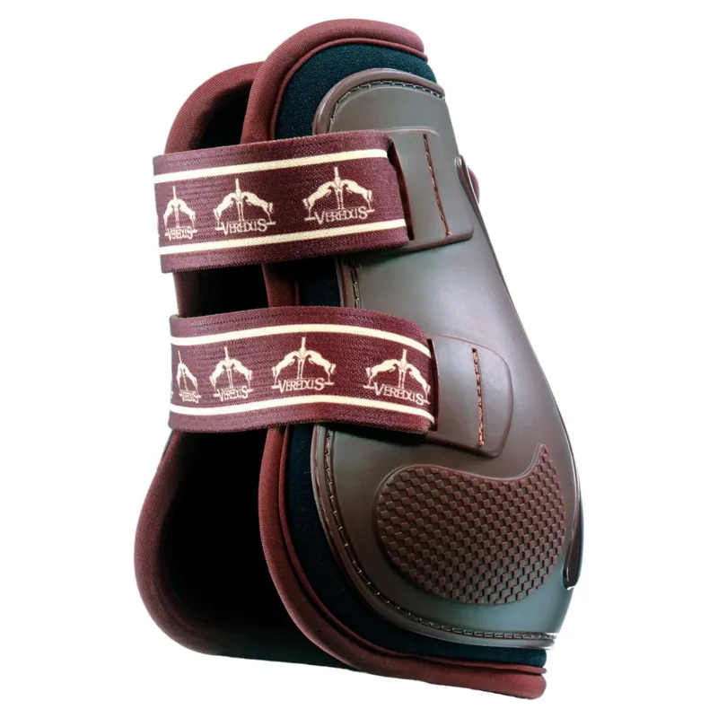 Veredus Pro Jump Elastic Hind Fetlock Boots - Brown-1