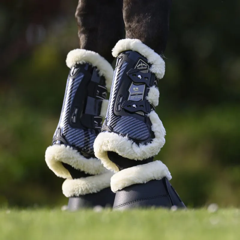Veredus Carbon Gel Absolute Save The Sheep Tendon Boots - Black-5