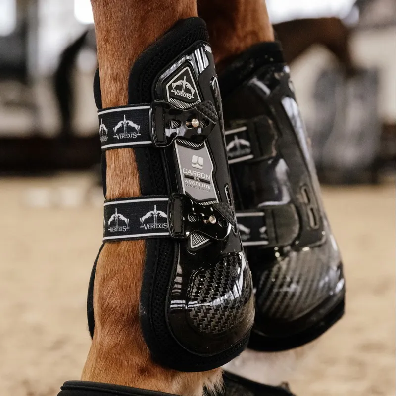 Veredus Carbon Gel Absolute Front Tendon Boots - Black-4