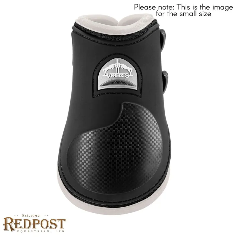 Veredus Nero Line Carbon Gel Vento Rear Fetlock Boots - Black/Ivory-1
