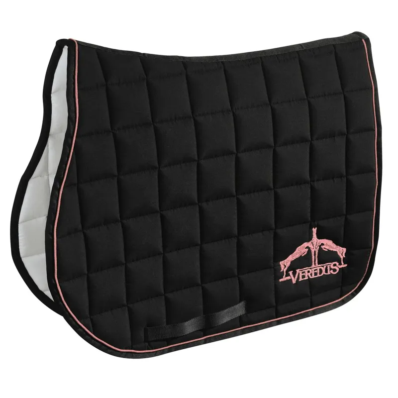 Veredus Jumping Saddle Pad - Black/Light Pink