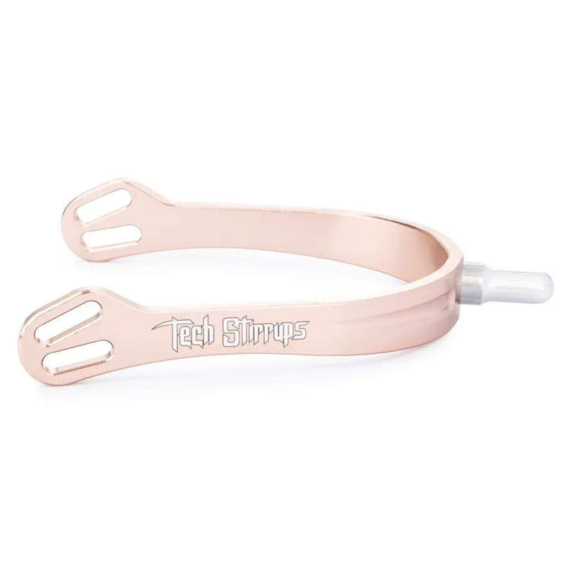 Tech Stirrups Verona Long Spurs - Rose Gold