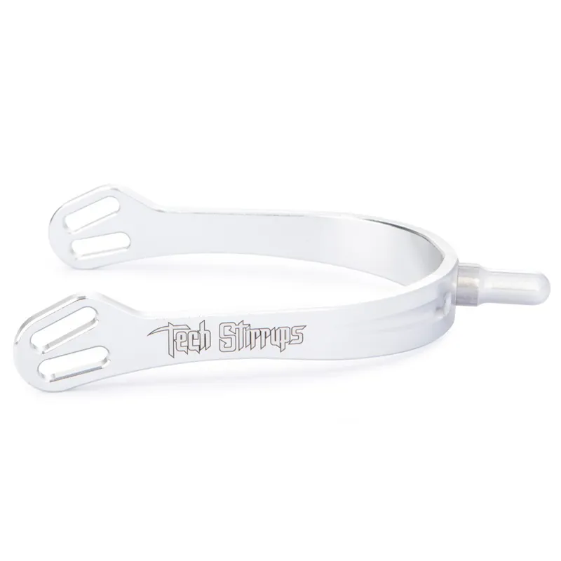 Tech Stirrups Verona Long Spurs - Silver