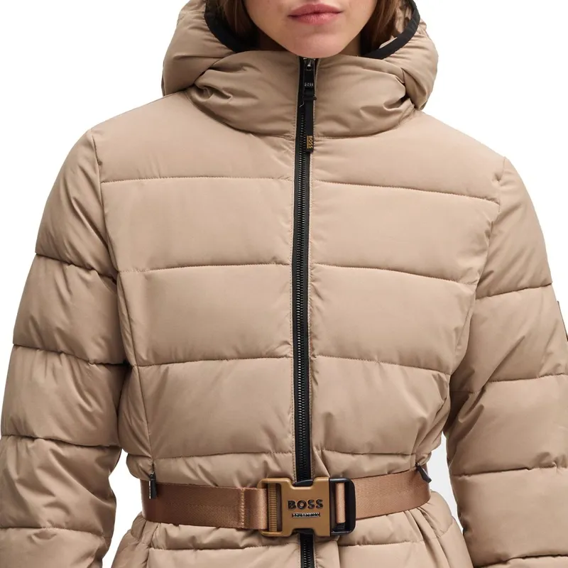 BOSS Equestrian Vespa Women's Puffer Coat - Camel-5