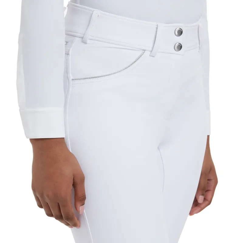 LeMieux Victoria Silicone Womens Competition Breeches - White-5