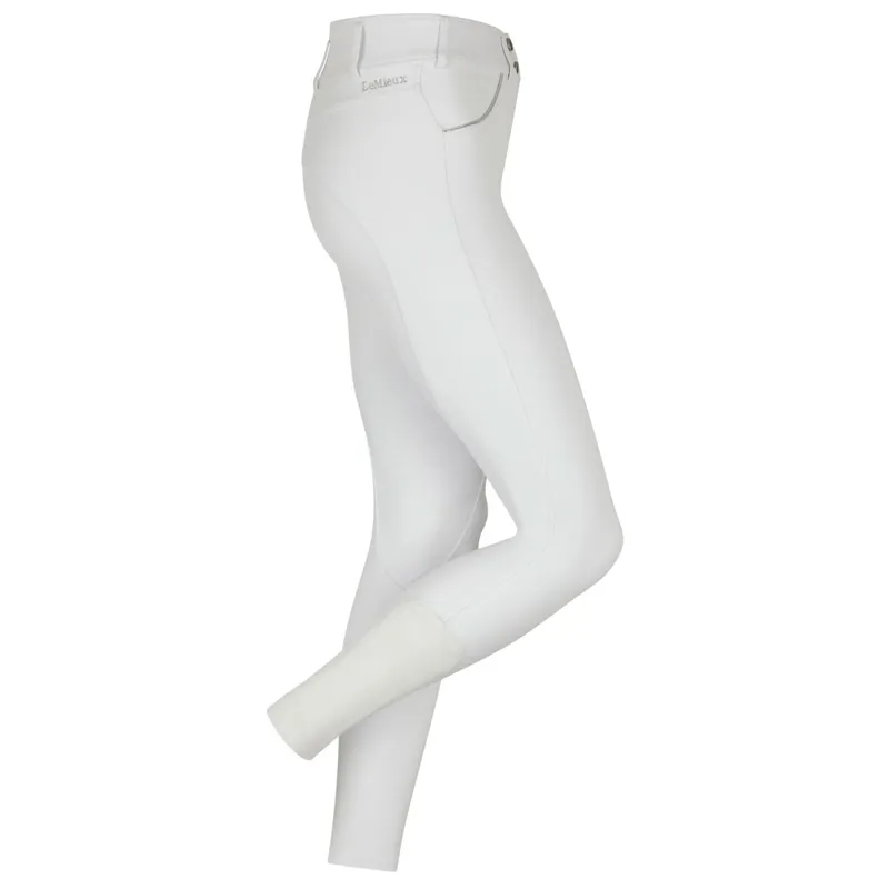 LeMieux Victoria Silicone Womens Competition Breeches - White-2
