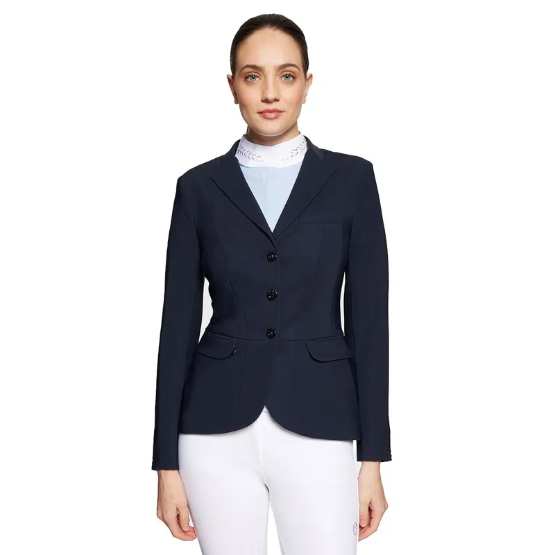 Samshield Victory Flower Crystal Women's Show Coat - Navy