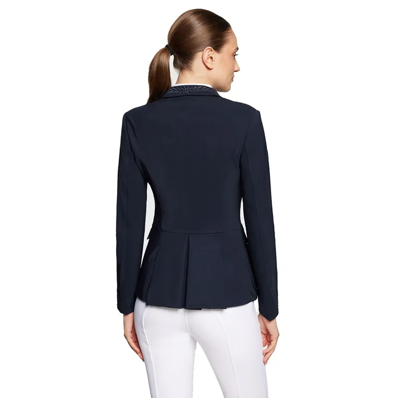 Samshield Victory Flower Crystal Women's Show Coat - Navy-1