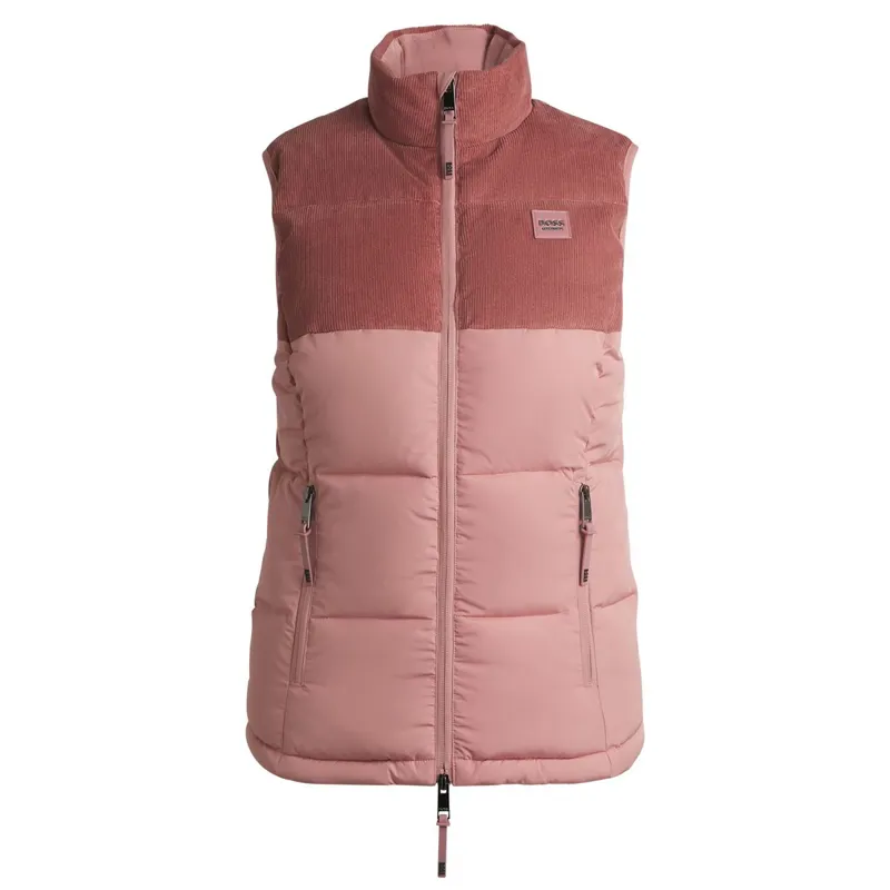 BOSS Equestrian Viola Cord Women's Puffer Vest - Rose Haze-2