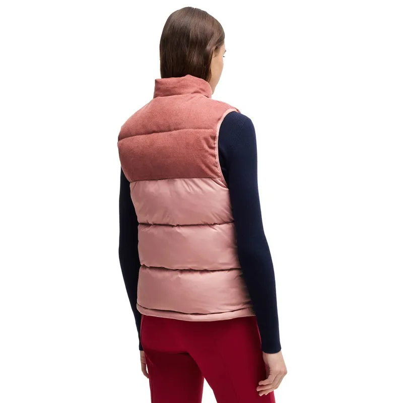 BOSS Equestrian Viola Cord Women's Puffer Vest - Rose Haze-3