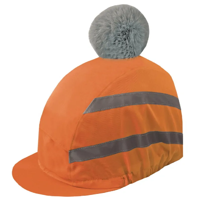 Equetech Vision HiViz Water Resistant Helmet Cover - Orange