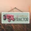 Vivid Squid Horizontal Rectangle Hanging Plaque - On A Tractor