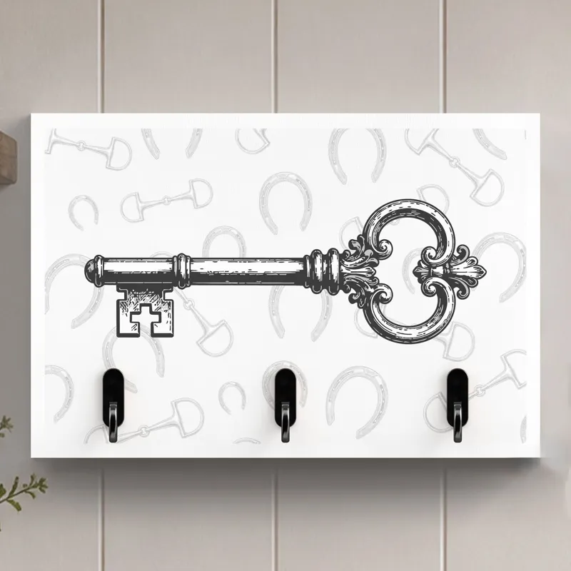 Vivid Squid Key Hooks Panel - Black