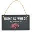 Vivid Squid Slate Plaque - Home Is Where