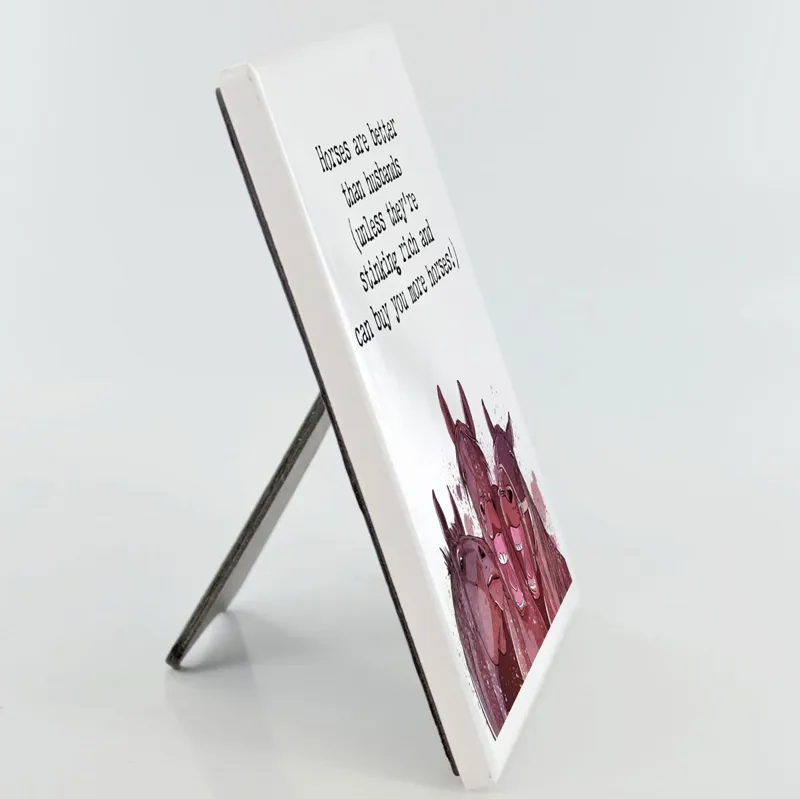 Vivid Squid Photo Panel - Horses Are Better Than Husbands-4