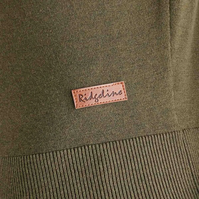 Ridgeline Melford Women's Roll Neck Knit Sweater - Khaki-6