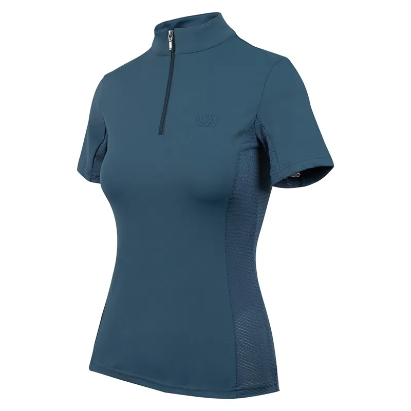 Woof Wear Tech Short Sleeve Women's Base Layer - Petrol Blue-1