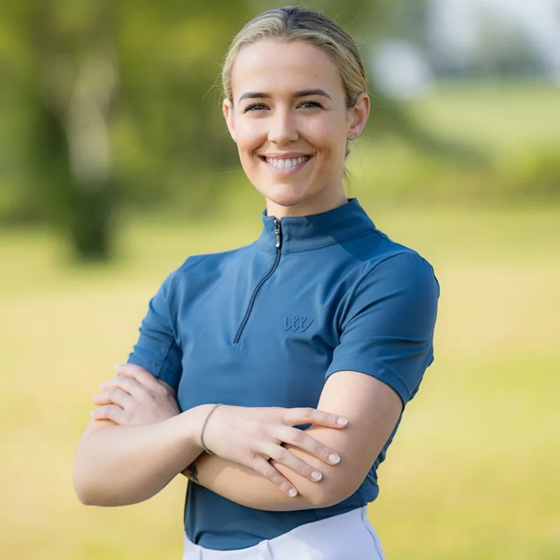 Woof Wear Tech Short Sleeve Women's Base Layer - Petrol Blue-5
