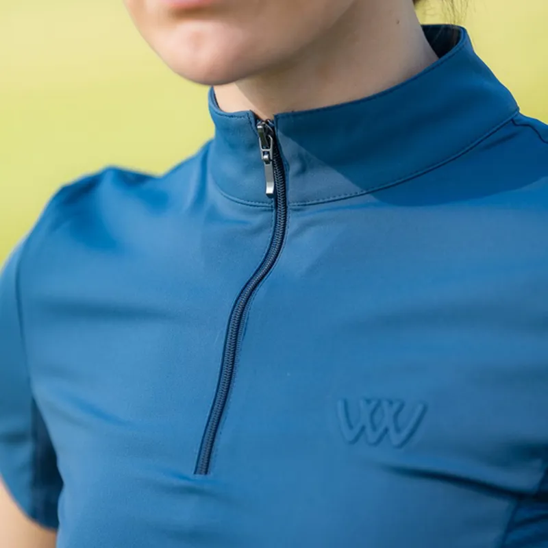 Woof Wear Tech Short Sleeve Women's Base Layer - Petrol Blue-4