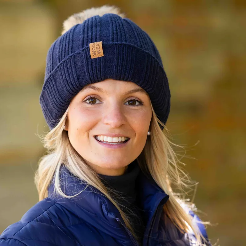 Woof Wear Furrow Women's Waterproof Beanie - Navy