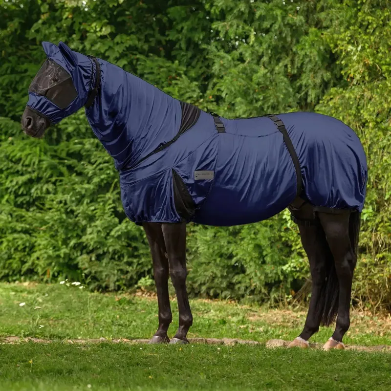 Waldhausen Eczema Full Neck Fly Sheet - Night Blue