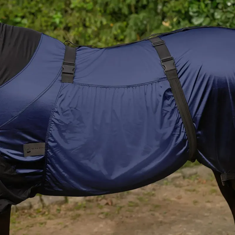 Waldhausen Eczema Full Neck Fly Sheet - Night Blue-2