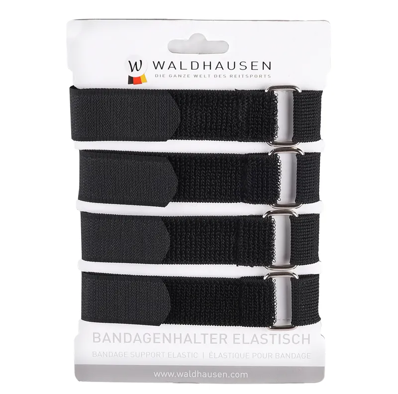 Waldhausen Elastic Bandage Straps - 4 Pack - Black