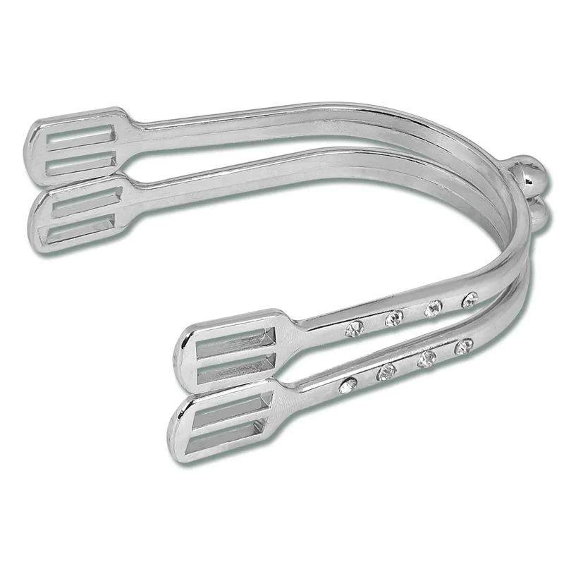 Waldhausen Crystal Ladies' Spurs with Straps - White