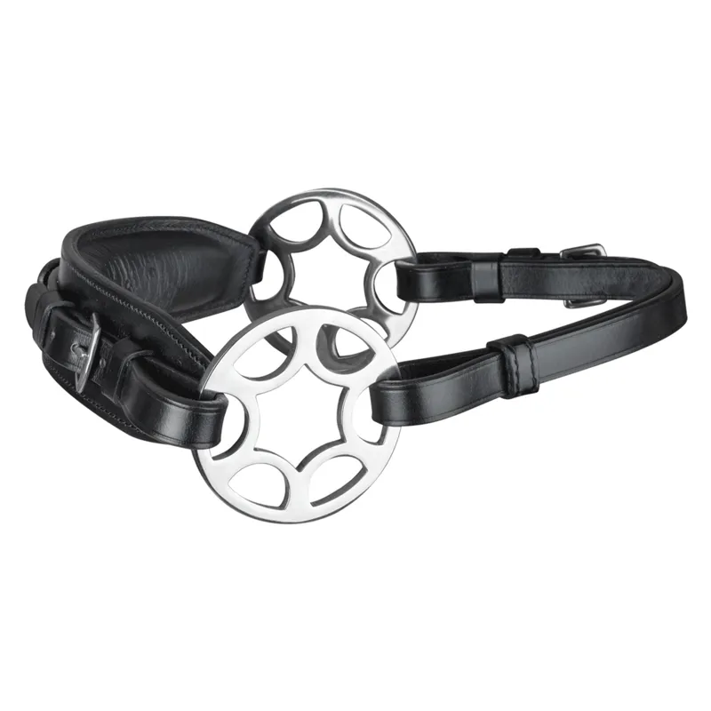 Waldhausen Sensitive Bitless Bridle with Hackamore Wheel - Black