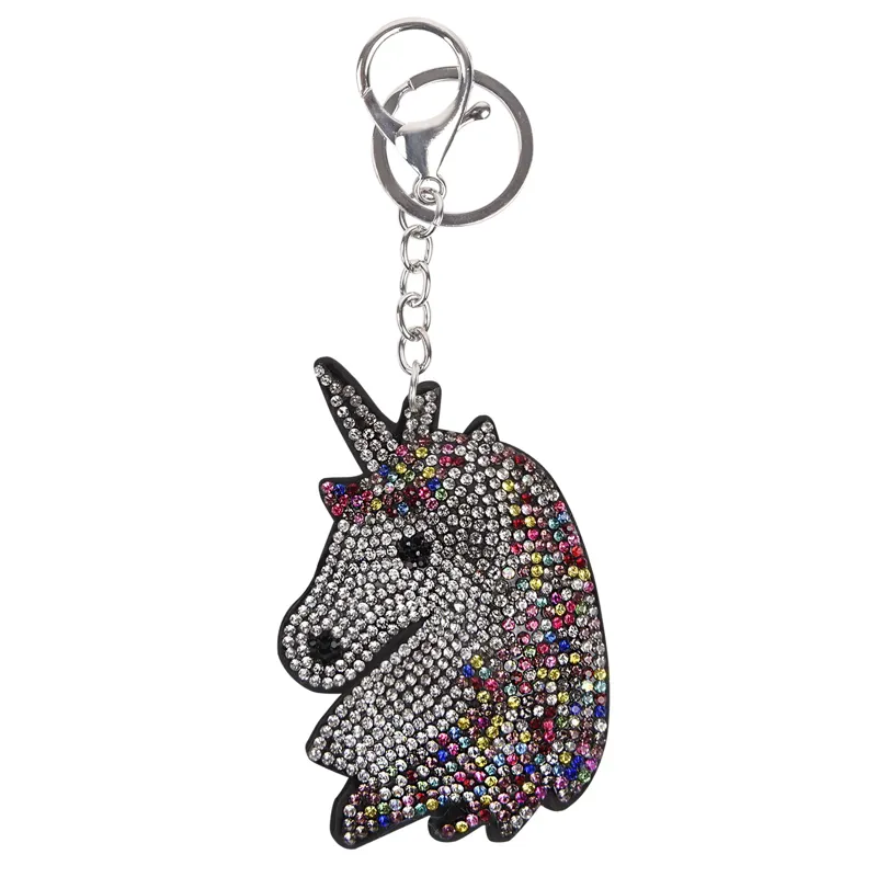 Waldhausen Unicorn Pendant Key Ring - Silver/Colorful