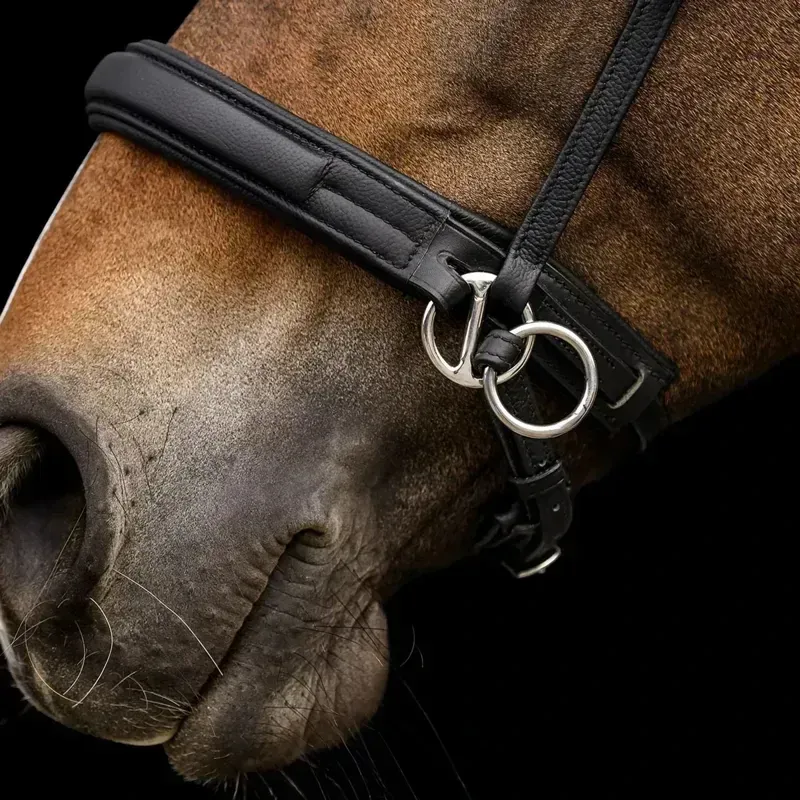 Waldhausen X-Line Supersoft Bitless Bridle with Reins - Black-2