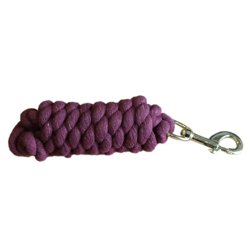 Waldhausen Economy Cotton Lead Rope - Burgundy-1
