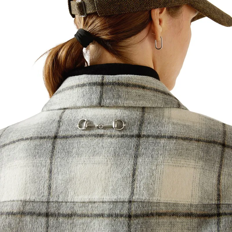 Ariat Warrington Women's Wool-Blend Jacket - Grey Plaid-8