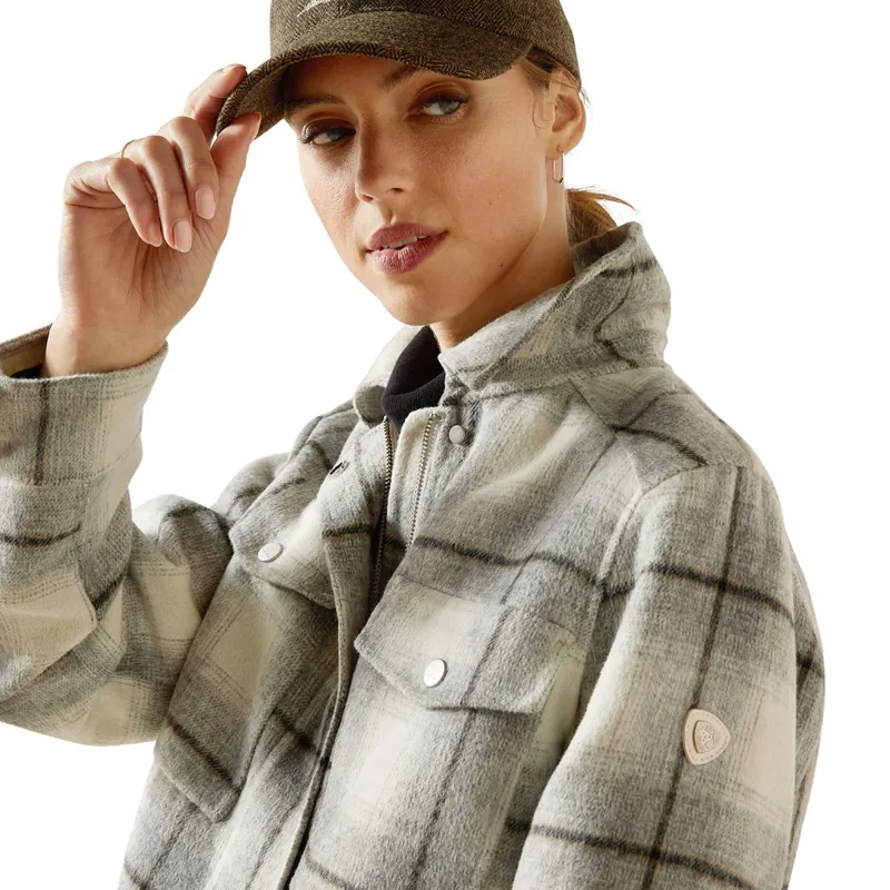 Ariat Warrington Women's Wool-Blend Jacket - Grey Plaid-7