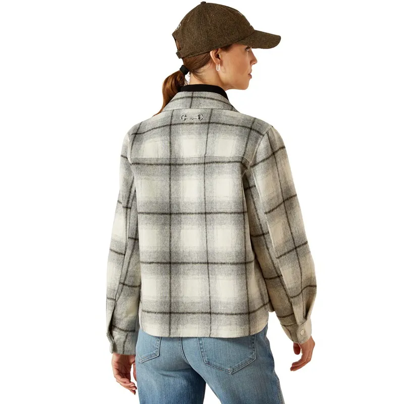 Ariat Warrington Women's Wool-Blend Jacket - Grey Plaid-5