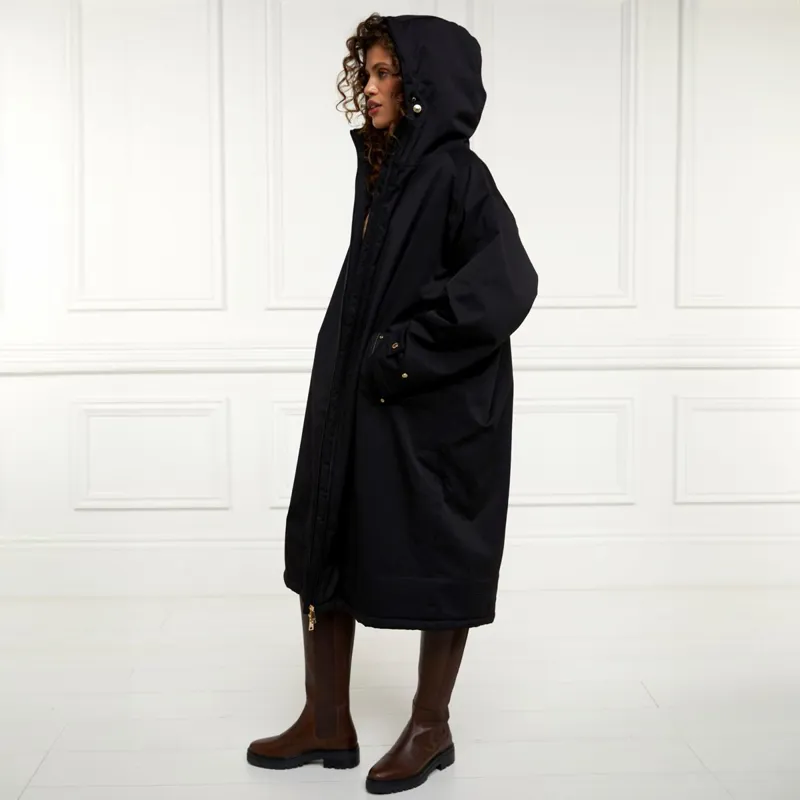 Holland Cooper One Size Waterproof Womens Country Coat - Black-4